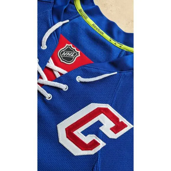 McDONAGH #27 2014-17 NY Rangers REEBOK Indo EDGE authentic jersey 46 M blue NHL
